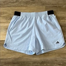 NWT Adidas Men  s Axis Woven 4.0 Training Shorts Blue Size L JM6550