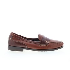 T.B. Phelps Marco 523-30 Mens Brown Wide Loafers Slip Ons Penny Shoes