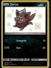 Zorua Shiny Holo Rare Hidden Fates Shiny Vault SV25/SV94 Darkness Pokemon Card on eBay