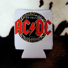 AC DC Leopard 12OZ Beverage Koozie Neoprene Drink Can Cooler