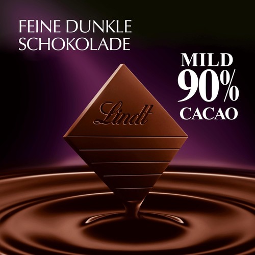 Lindt Excellence 90% Cacao 0.22 Pound Milk Cocoa Mass Sugar Bar - Picture 3 of 8