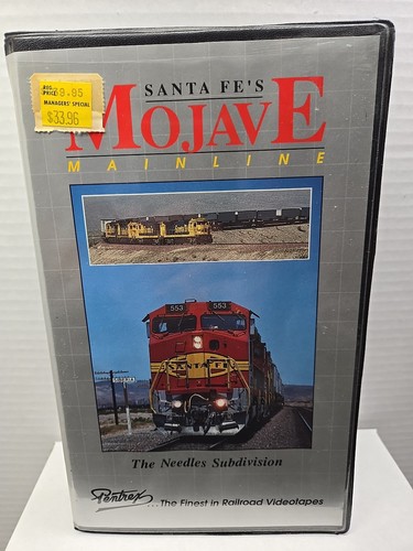 VHS SP's Santa Fe's Mojave Mainline Video Pentrex Trains Locomotive