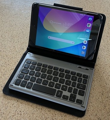 ASUS ZenPad VZW-P00J 32GB 8'' X 5'' Tablet Verizon Bundled PureGear Case  Keyboard
