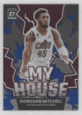 2022-23 Panini Donruss Optic My House Blue Prizm 14/85 Donovan Mitchell #1 1l8n