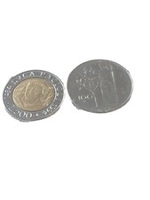 Moneta Italia 500£ 1994 Luca Pacioli +100£ 1977 QFDC