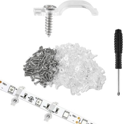 LED Strip Halterung Befestigung Transparente Lichtstreifen Clips für 10mm Lichte