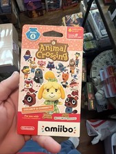 New Sealed Nintendo Animal Crossing Amiibo Cards 6 Cards   Series 4