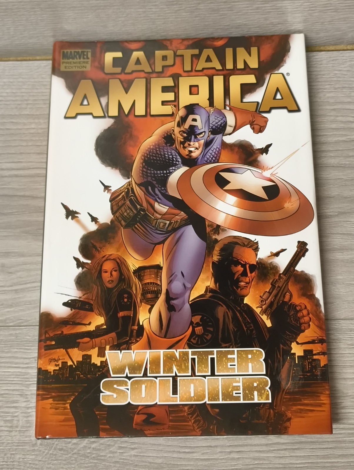 Captain America: v. 1: Winter Soldier Hardcover Graphic Novel Marvel Premiere