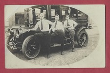 Found with Parkersburg WV rppc, could be Monroe Hotel, note car and fire hydrant