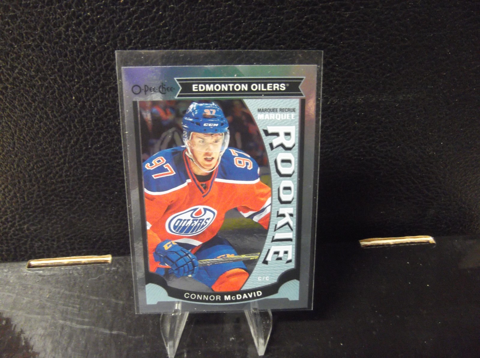 2015 Upper Deck O-Pee-Chee Update Rainbow Foil Connor McDavid #U11 Rookie RC