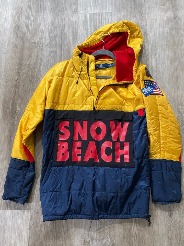 Polo Ralph Lauren Hombres Nieve Playa Pullover De Poncho Foto 2 de 4