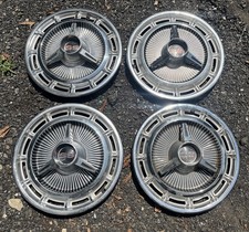 1965-1967 Chevy Ii Impala Nova Camaro Ss 14 Spinner Hubcaps Wheel Covers Set