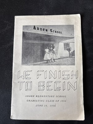 Arden Carmichael Union Elementary School June 1956 Graduation Program
