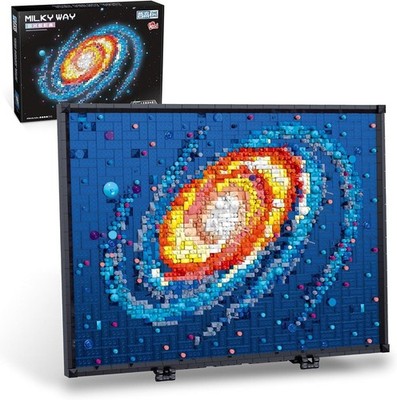 Micro Mini Art 3D Milchstraße Galaxie Bauset Wanddekoration Erwachsene Geschenk