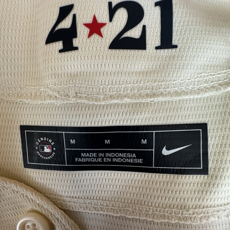 Camiseta para hombre Nike Nolan Ryan Texas Rangers City Connect mediana NUEVA Foto 4 de 4