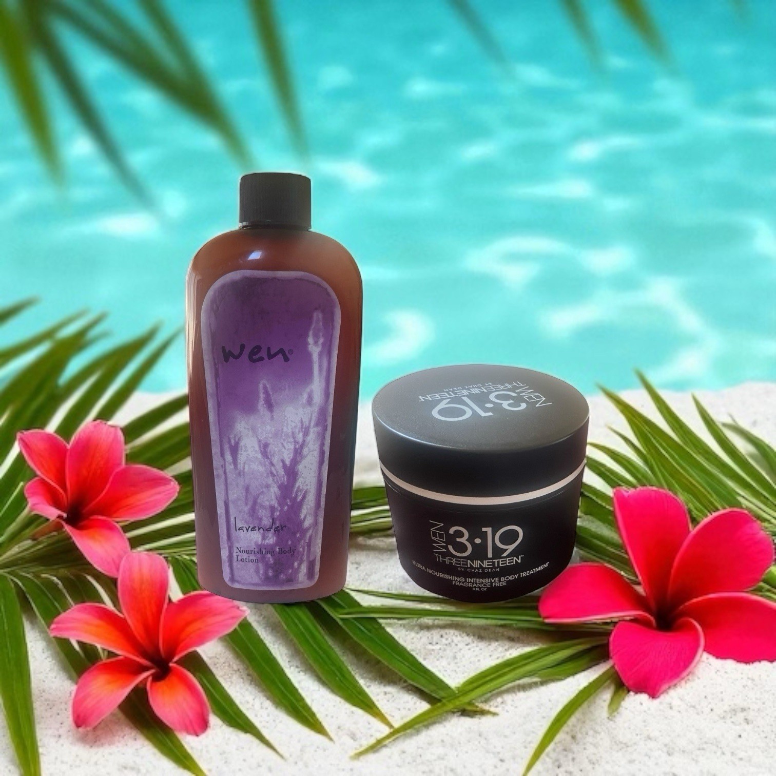 WEN Lavender Nourishing Body Lotion & Intensive Treatment 8oz Duo