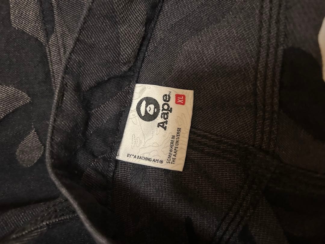 AAPE BY A BATHING APE Camouflage Straight Denim Pants XL BA0226132 thumbnail 4