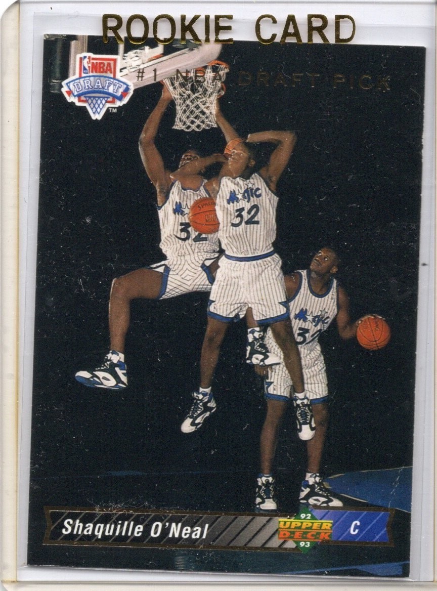 1992-93 Upper Deck Shaquille O'Neal #1 (RC) #1 NBA Draft Pick Orlando Magic