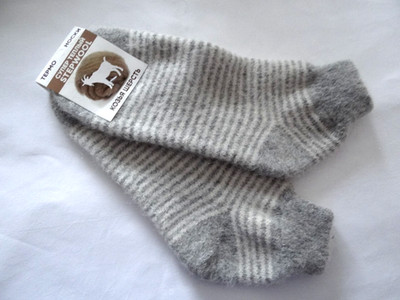Damen Ziegenwolle Socken  Wollsocken Ziegenflaum Warm Gr.41-43, 1 Paar