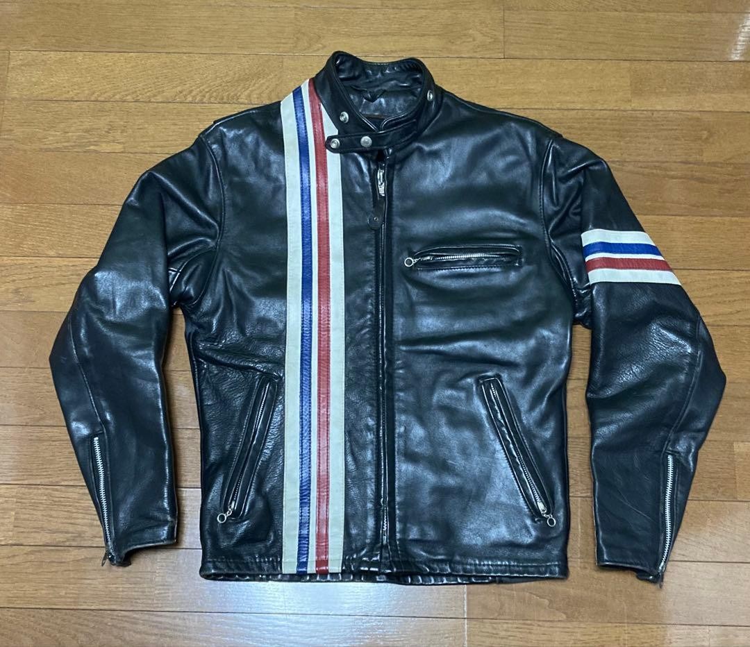 Schott 671H Single Riders Horsehide Leather Jacket Black Men’s 38 USA Size Used