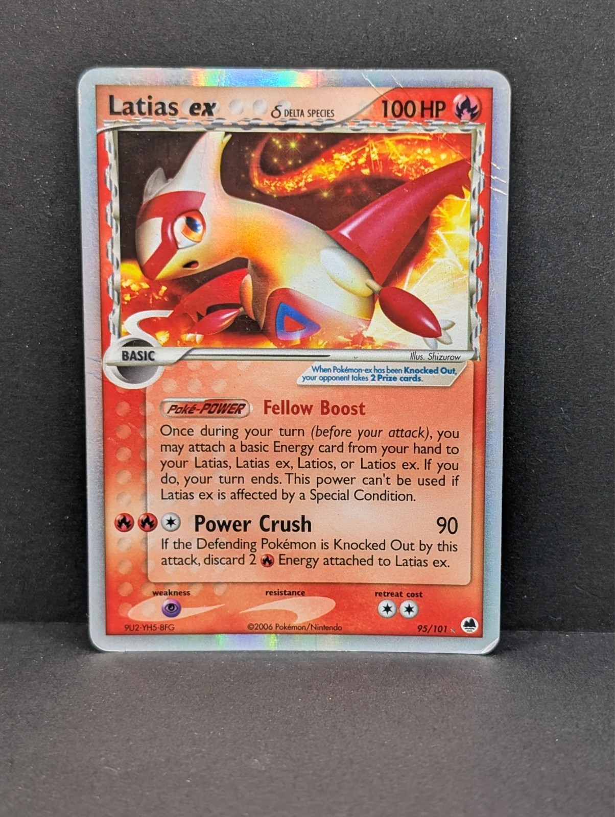 Latias ex (Delta Species) 95/101 Dragon Frontiers Holo Rare Pokemon TCG MP