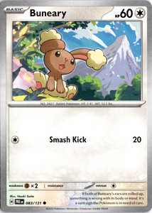 Buneary 083/131 Prismatic Evolutions Common