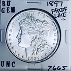 1897 BU GEM MORGAN SILVER DOLLAR UNC MS+++ U.S. MINT RARE COIN 7665