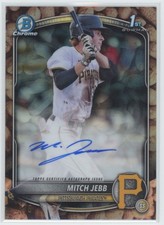 2025 Topps 1st Bowman Chrome Auto 4/5 Snack Pack SSP Mitch Jebb Pittsburgh