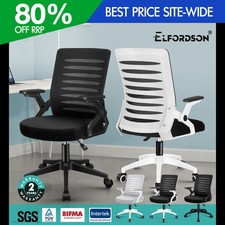 ELFORDSON Mesh Office Chair Padded Swivel Tilt Adjustable Height Study Gaming