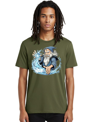 Wizard Mens Graphic Tee, 100% Cotton, Casual Summer Wear