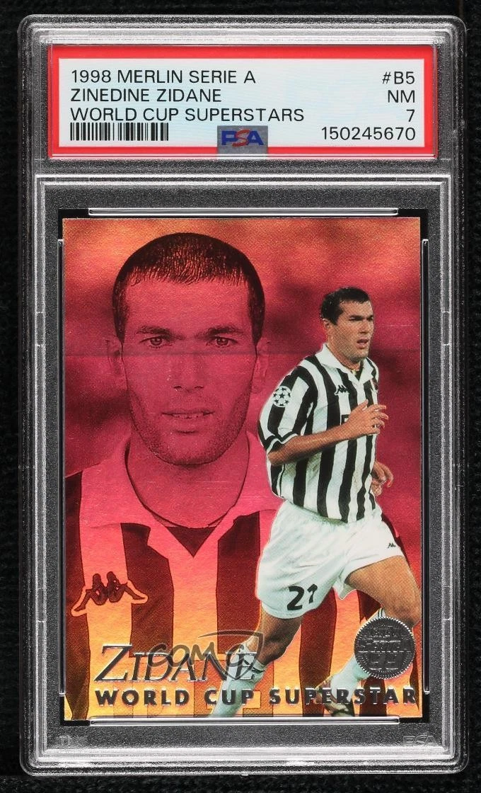 コリンシアン SUPER STARS HEADLINERS Zidane 1998-99 Merlin Serie a 99 - Zinedine Zidane #B5 for sale | eBay