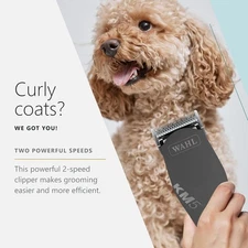 Wahl Pro Animal Curly Coat - KM 2-Speed Pro Clipper - Cat & Dog Grooming Clipper