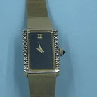 Vintage Seiko 2200-5449 Ladies Gold Plated Quartz Watch Japan 1988 Stretch Band