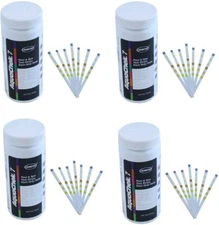 AquaChek 7-Way Test Strips, Chlorine & Cyanuric Acid (100 Strips),4Pack