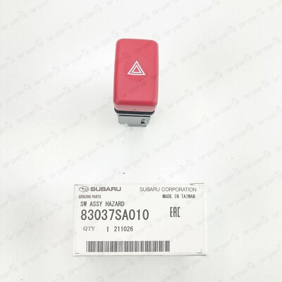 GENUINE SUBARU JDM 2003-2007 FORESTER STI SG5 SG9 SG9L RED HAZARD SWITCH BUTTON 