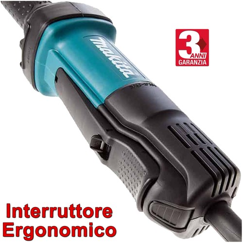Smerigliatrice Dritta 6mm Assiale Professionale MAKITA Diritta 400W Flex GD0600 - Foto 5 di 10