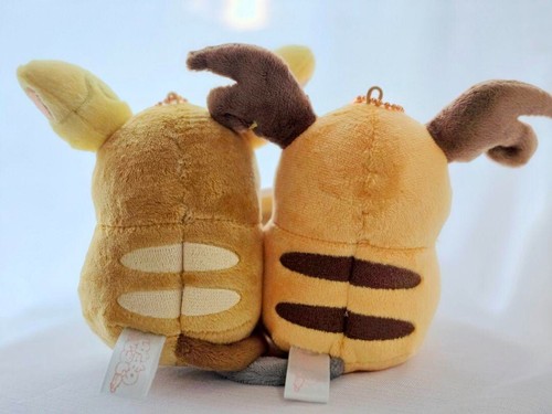 Pokemon Center Raichu Alolan Raichu Magnet Plush Keychain Pair Mascot Japan - 第 2/6 張圖片