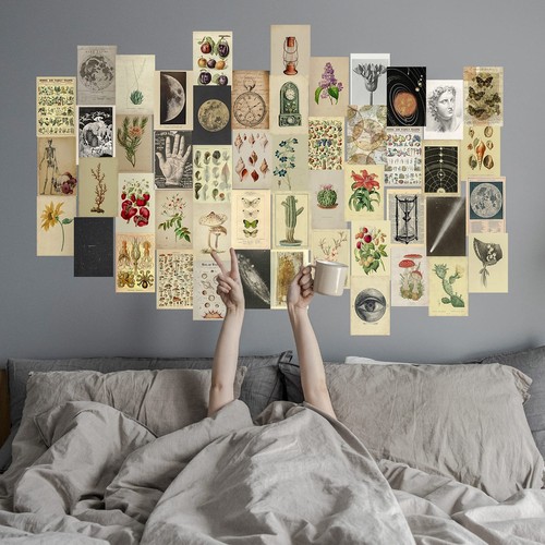 Vintage Decor for Vintage Room Decor Aesthetic, 100pcs Pictures for Room Deco... - Picture 2 of 6