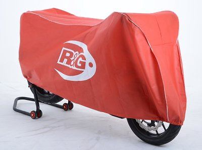 R&G Staubschutz Superbike/Street schwarz (silbernes Logo) Triumph Scrambler 2006-2016 - Bild 1 von 3