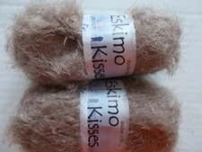 Stylecraft Eskimo Kisses eyelash yarn, Topaz (beige), lot of 2 (147 yds each)