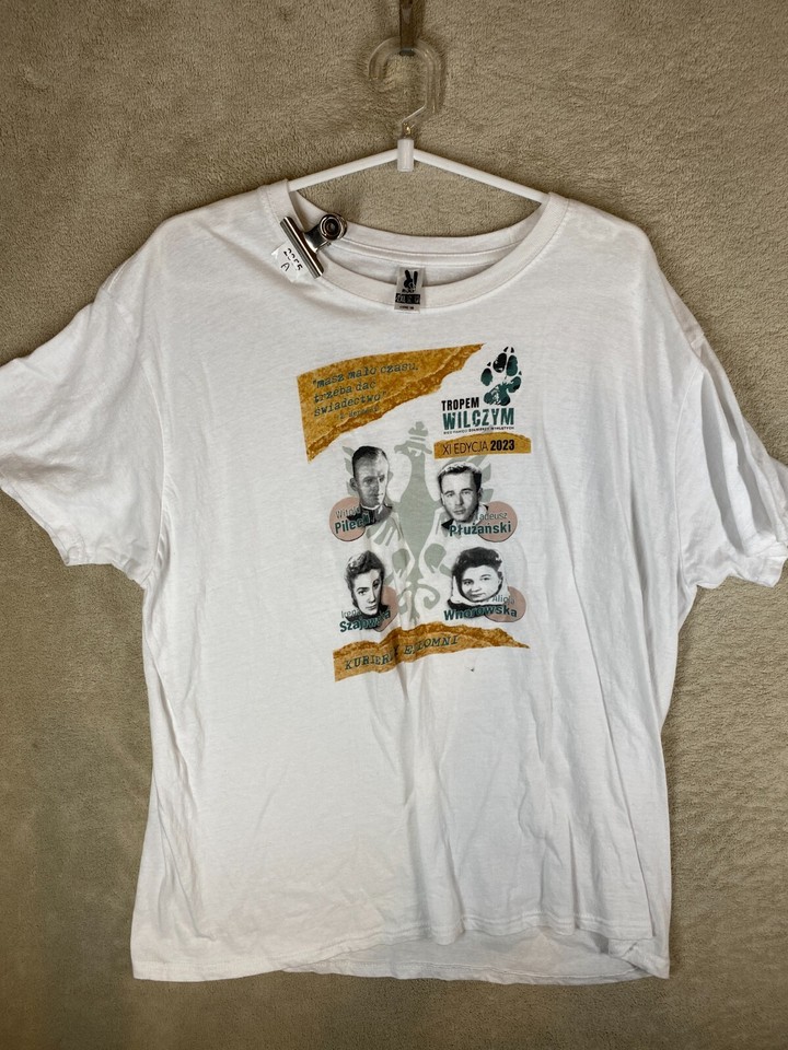 ROLY Casual Oversized T-Shirt Tee Top Size 2XL Womens White Logo Short Sleeve