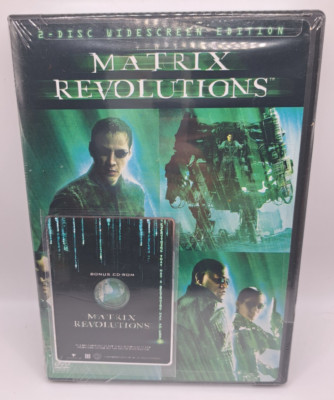 The Matrix Revolutions (DVD, 2004, 2-Disc Set Widescreen) w/ Bonus CD-ROM