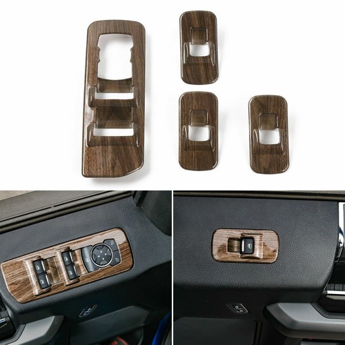 22X Center Console Full Set Interior Trim Kit For Ford F150 2015-2020 Wood Grain - Picture 7 of 10