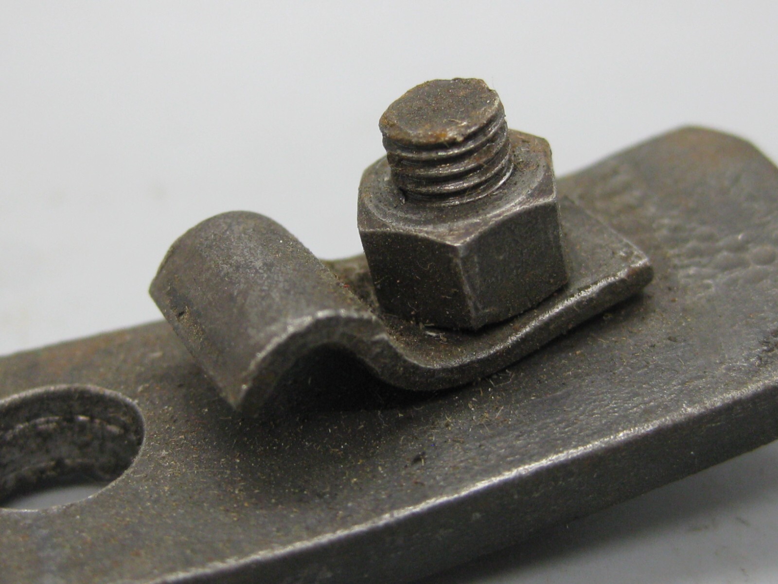 1934-40 PRE WAR BUGATTI T35 TYPE 35 T75 75 CHOKE CABLE HOLDER BRACKET & NUT OEM!