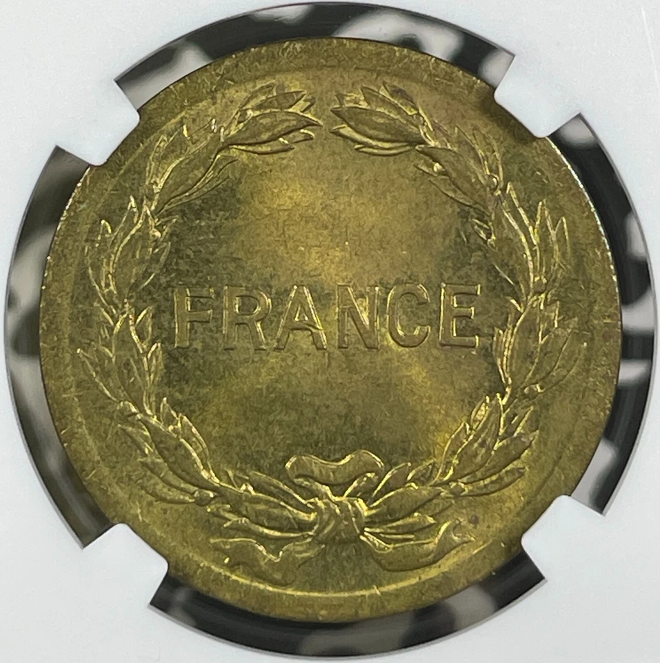 Francia 1944 ocupación aliada 2 francos NGC MS64 lote #G9978 elección ¡UNC! Foto 3 de 3