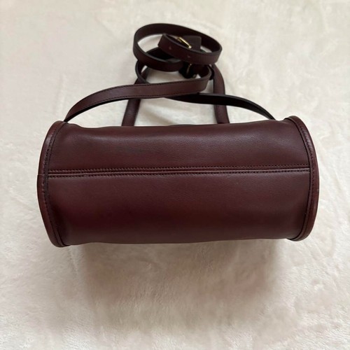 Vintage alte Coach Geometrische Rolltasche braun Handtasche Schultertasche aus Japan selten - Bild 5 von 11