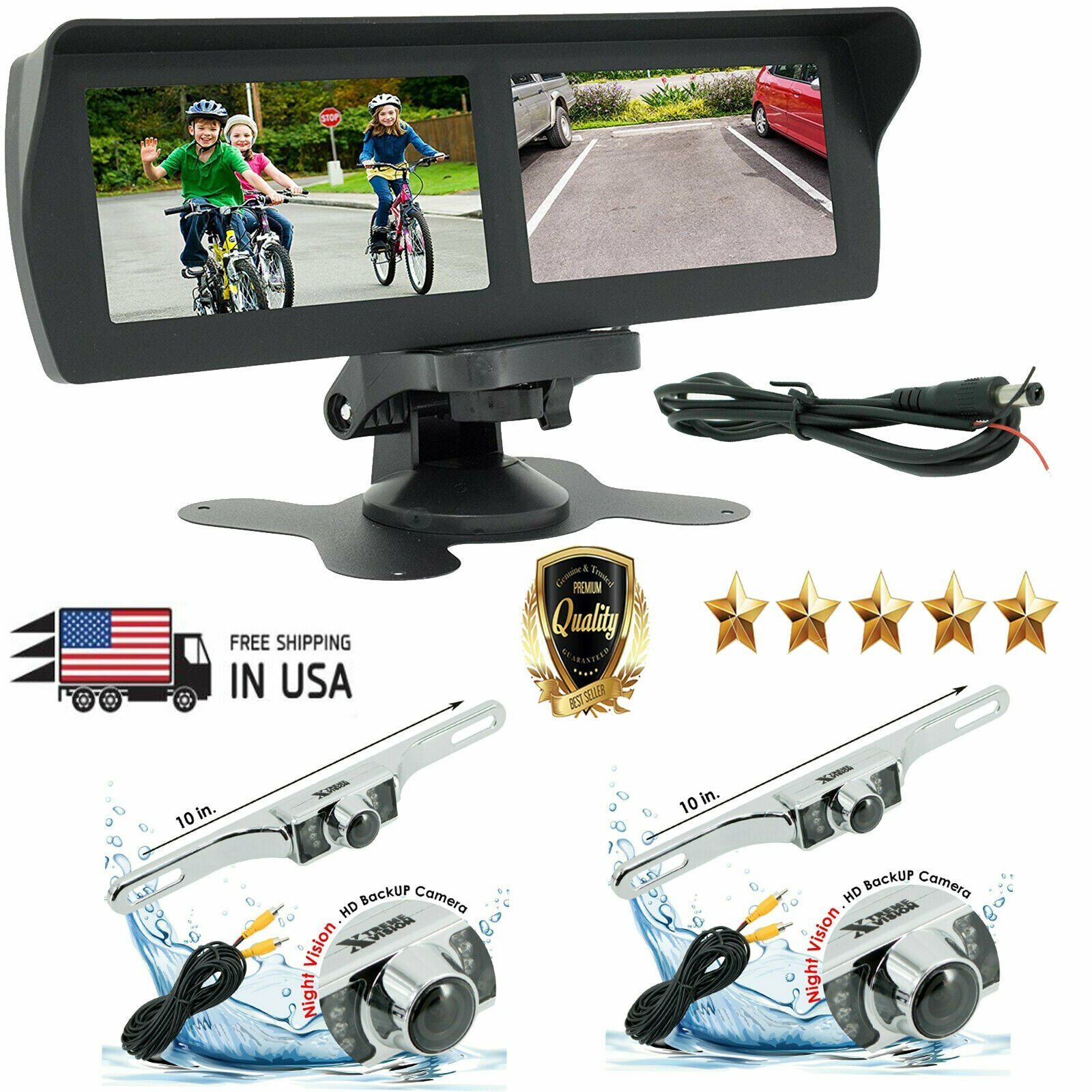 + 2x Waterproof Night Vision Cam 95c