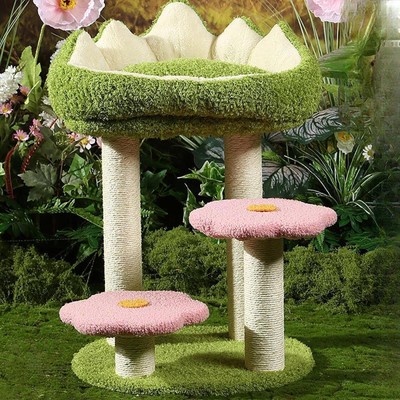 Katzenbaum für Indoor-Katzen Activity Center Kitty Stable Flower Cats Tree
