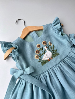 chinese dress ladies Mayoral-Baby Girls White Floral Dress main image 1