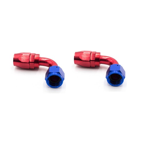 6AN 8AN 10AN Swivel Hose End Fitting 0/45/90/180° for Braided CPE Fuel Line 2PCS - Picture 59 of 61